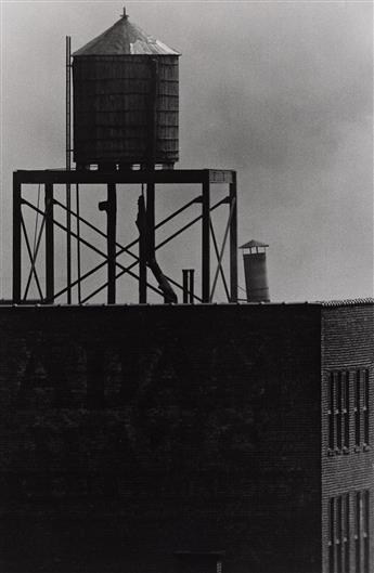 WOLF VON DEM BUSSCHE (1934-2014) A suite of 12 atmospheric photographs of the World Trade Center and Washington Square, N.Y. 1976.